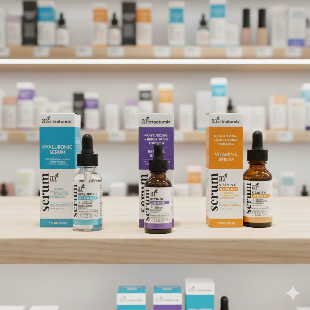 Trio-Sérum ARTNATURALS - Haute Performance,Hydratation, Anti-Âge et Éclat