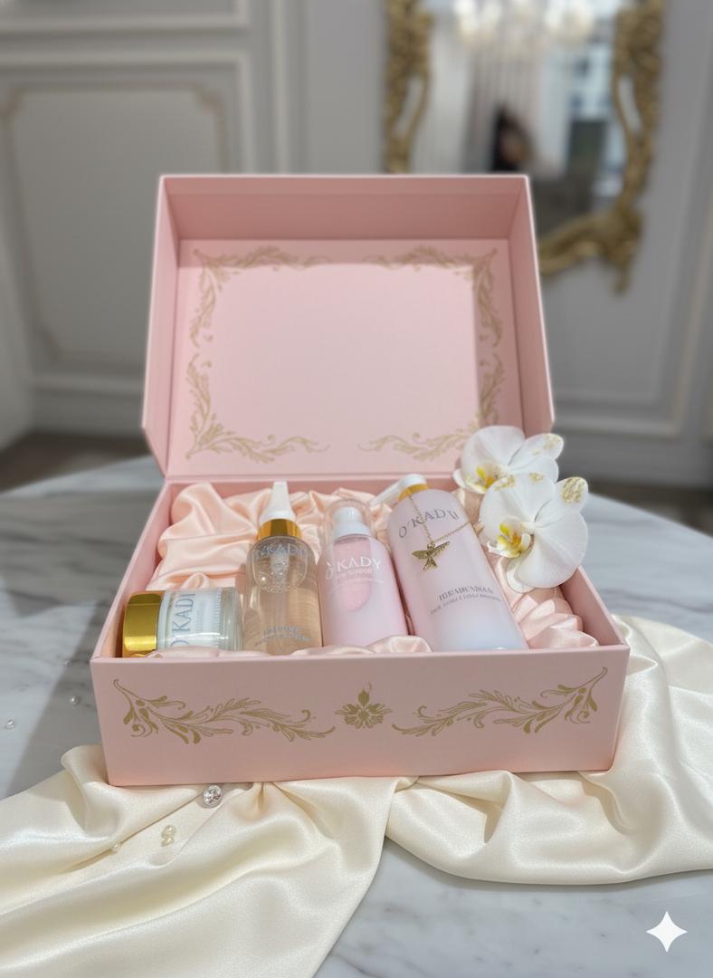 باك ÔKADY للجمال الطبيعي – روتين كامل من 4 منتجات للعناية بالوجه والجسم وترطيب وإشراقة تدوم طوال اليوم