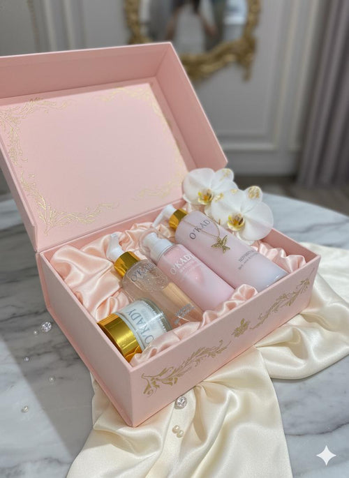 باك ÔKADY للجمال الطبيعي – روتين كامل من 4 منتجات للعناية بالوجه والجسم وترطيب وإشراقة تدوم طوال اليوم